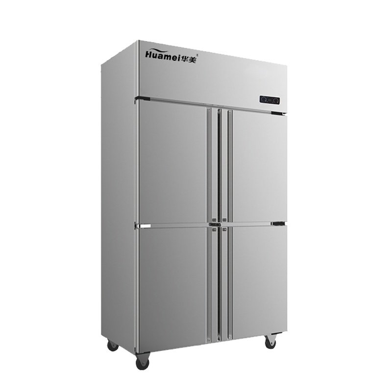 华美(Huamei)760升四门全冷冻侧开门冰箱不锈钢立式冷柜冰柜展示柜 商用厨房大冰箱LCF-4M(D)