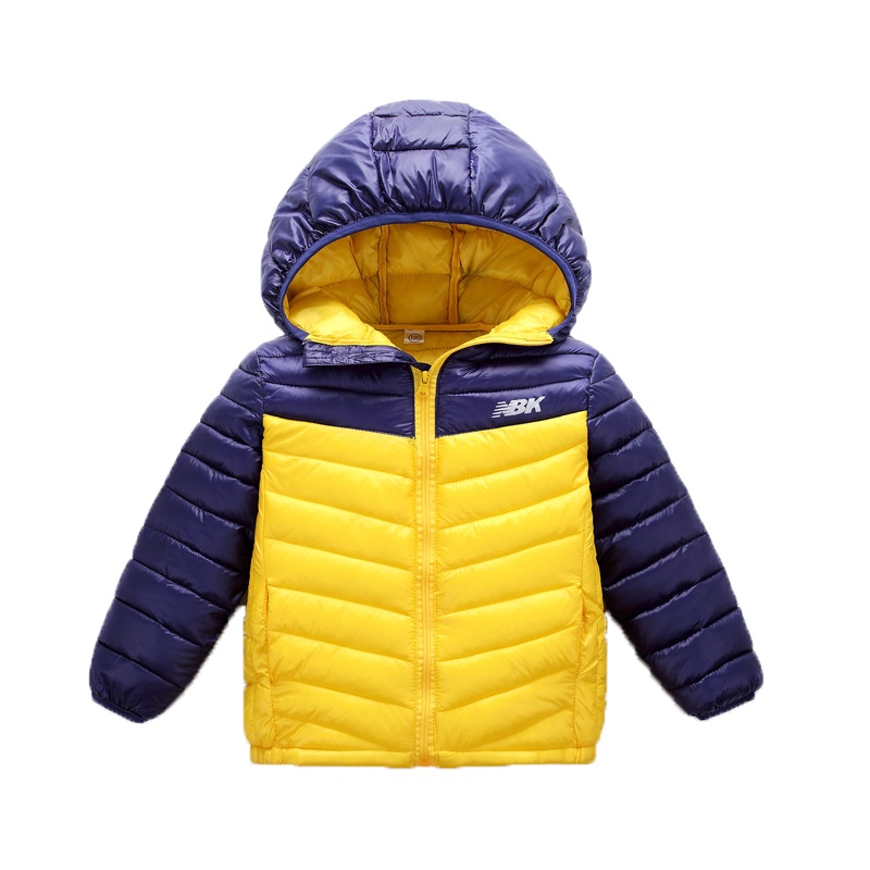 2019胖胖象秋冬新款P21男女儿童中小童拼色保暖羽绒棉轻薄款外套