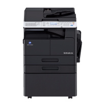 柯尼卡美能达205i复印机 A3黑白激光打印复印扫描一体机 主机+双面器+输稿器+第二纸盒+底柜