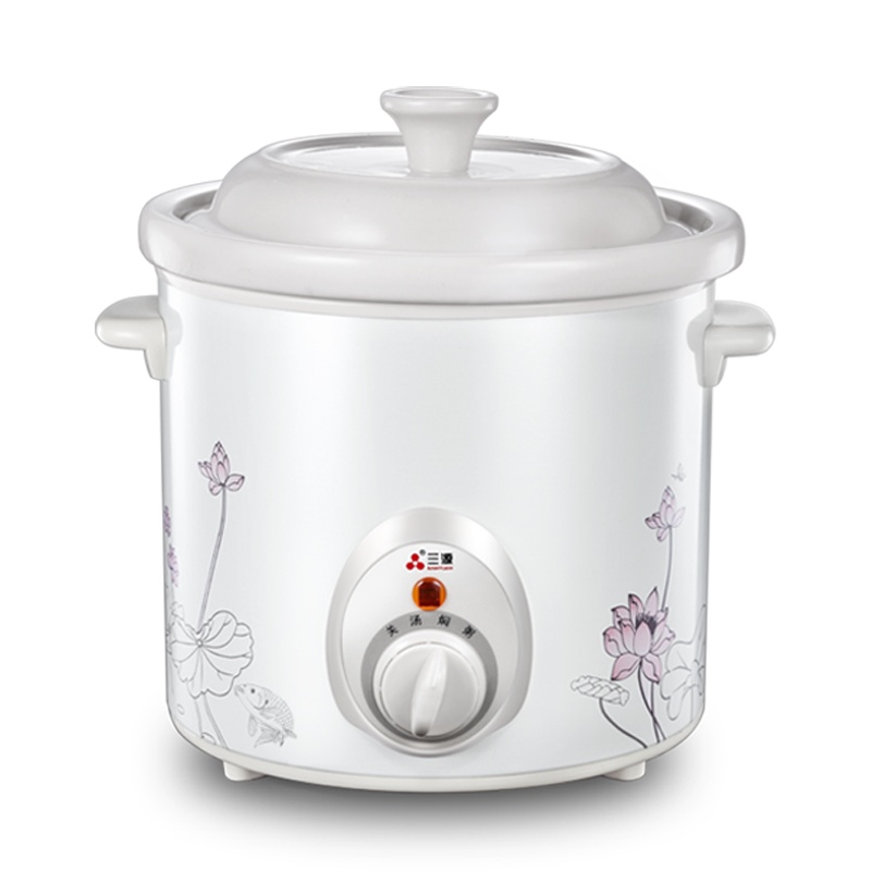 三源TGJ15-BA1家用电炖锅白瓷1.5L多功能陶瓷煮粥煲汤锅迷你