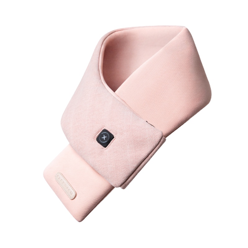 飞乐思发热围巾护颈颈椎热敷加热围脖智能防寒保暖护颈神器礼物粉色