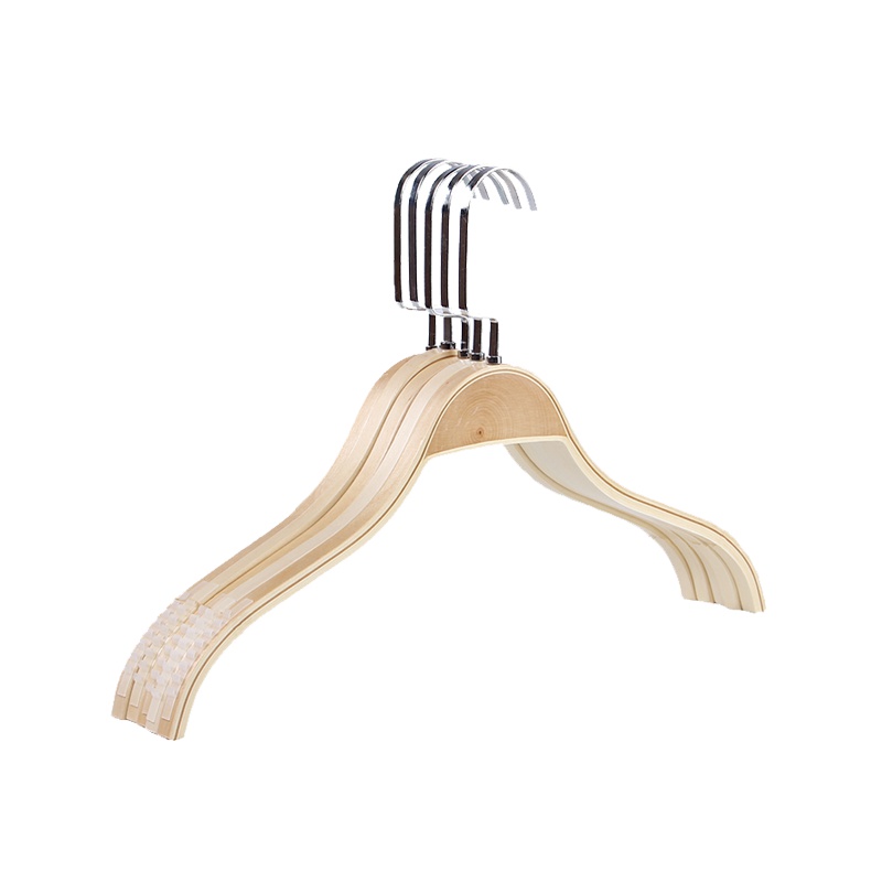 实木成人儿童衣架童装店 夹板复古木衣架裤夹 服装店衣架简约现代生活日用家居百货