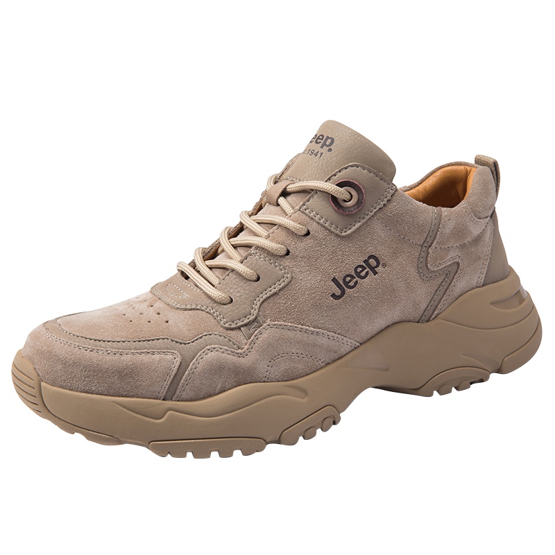 Jeep吉普男鞋时尚潮流透气厚底增高户外休闲运动鞋男