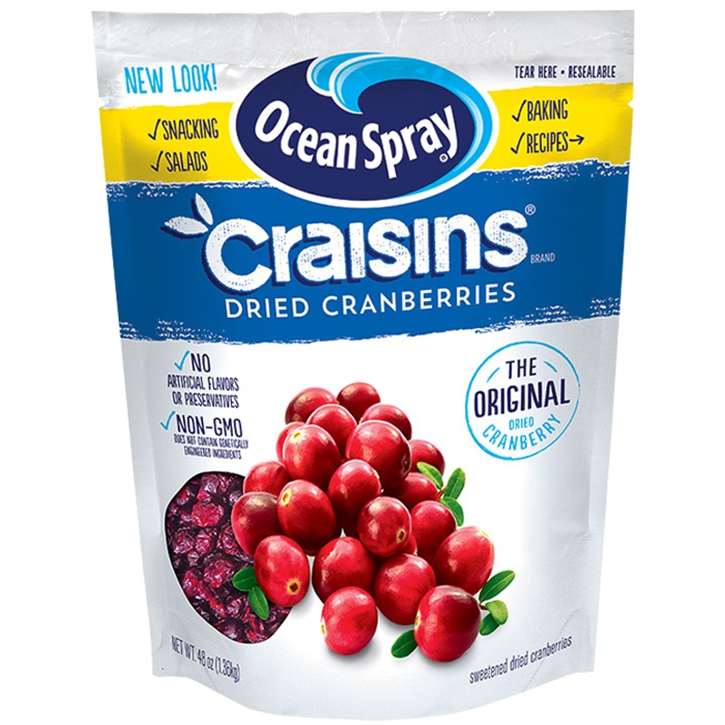 [1360g大包装]优鲜沛(Craisins)蔓越莓干 原味 1360g/袋 果干蜜饯果脯烘焙原料零 进口食品美国进口