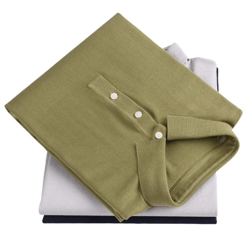 布先生短袖T恤 针织衫夏季纯棉舒适上衣 翻领纯色半袖男 AT2075