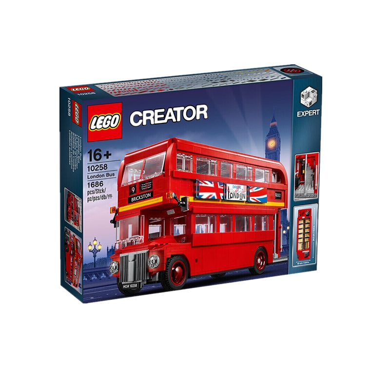 [保税仓发货]丹麦乐高LEGO 10258 伦敦巴士 16+益智 儿童成人玩具 送礼