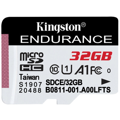 金士顿(Kingston)32GB TF卡读95MB/s CLASS 10行车记录仪/家庭监控摄像专用存储内存卡