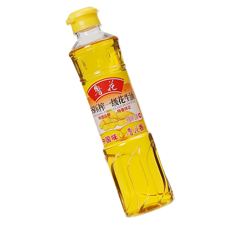 鲁花 食用油 5S 物理压榨 压榨一级 花生油 500mlbd