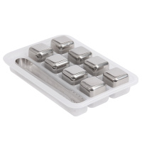 欧润哲 冰粒 304不锈钢环保速冷冰块饮料酒类伴侣 8粒装配冰夹其他家庭整理用具