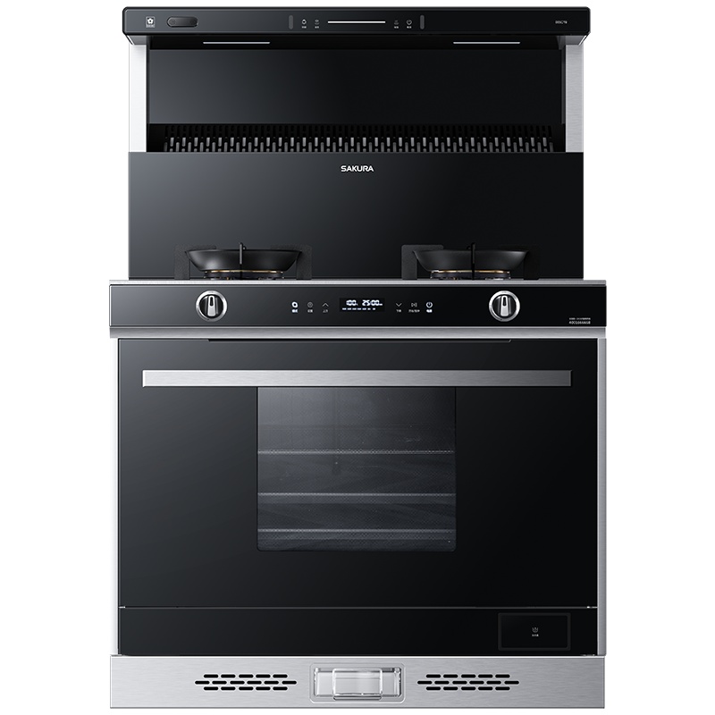 樱花(SAKURA)集成灶消毒柜款集成 烟机联动一体灶 家用抽油烟机燃气灶具消毒柜 厨电烟灶套装005C19(液化气)