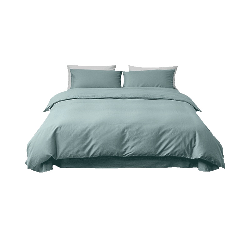 麻棉日式简约四件套