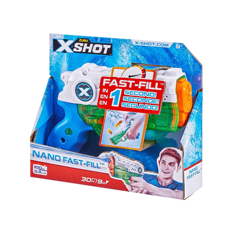 ZURU筑愉-X特攻水战系列潜行者小款速充水枪56333男孩女孩玩具