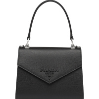 【预定】20春夏PRADA Monochrome Saffiano 皮革单肩包 24*17.5*11.5CM