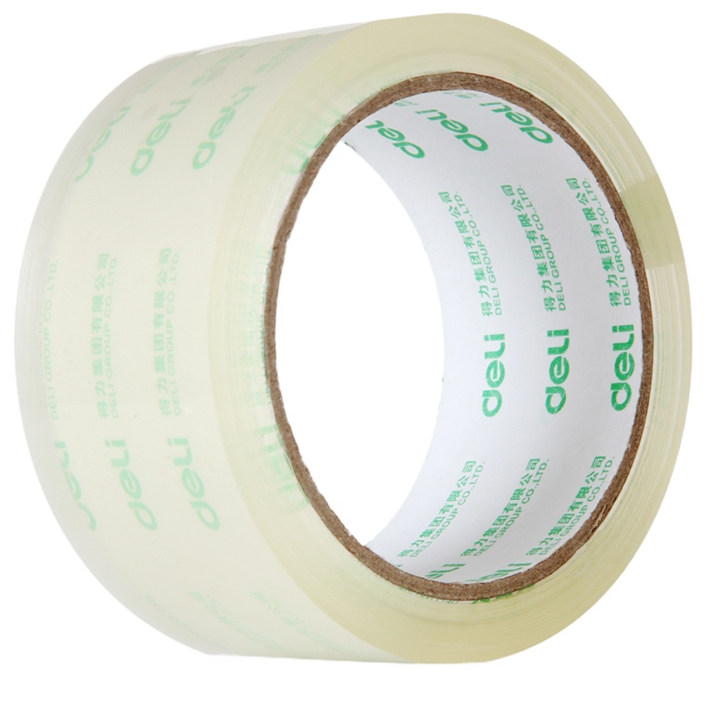 得力30203胶带 普透封箱胶带48mm*60y 6卷装