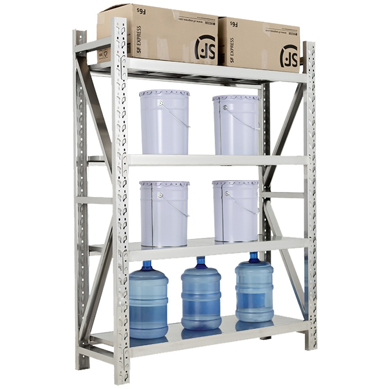 永格201/304不锈钢货架中型仓储货架厨房家用置物架工厂冷库货架