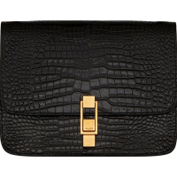 预定 YSL 20新款 CARRE 单肩包 鳄鱼压纹 585060 牛皮革