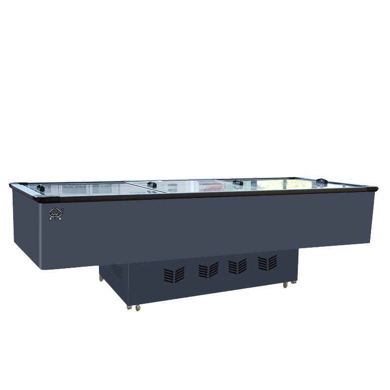 冰熊(bing xiong)2米商用卧式展示柜 海鲜市场菜场大容量卧式冰柜冷柜 超市岛柜海鲜岛柜-HD-2000S