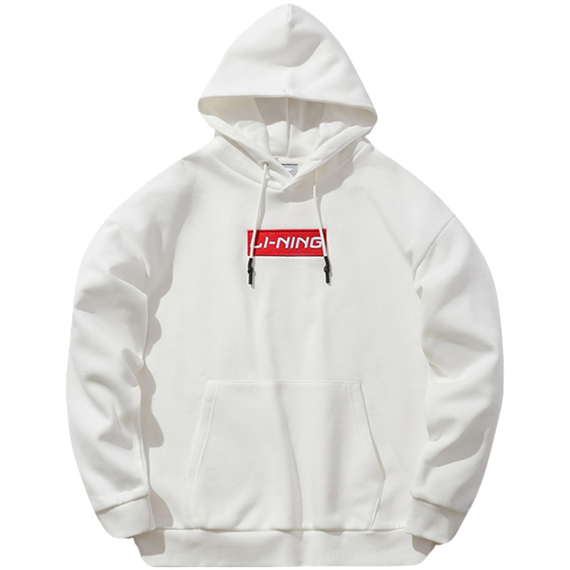 【自营】李宁运动时尚系列男女同款套头连帽卫衣AWDP714-1...