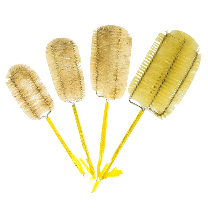 海斯迪克 HKZ-158 容量瓶烧杯刷 试管刷三角烧瓶刷 猪毛刷滴管刷 烧杯清洗 100ML烧杯刷(5个)