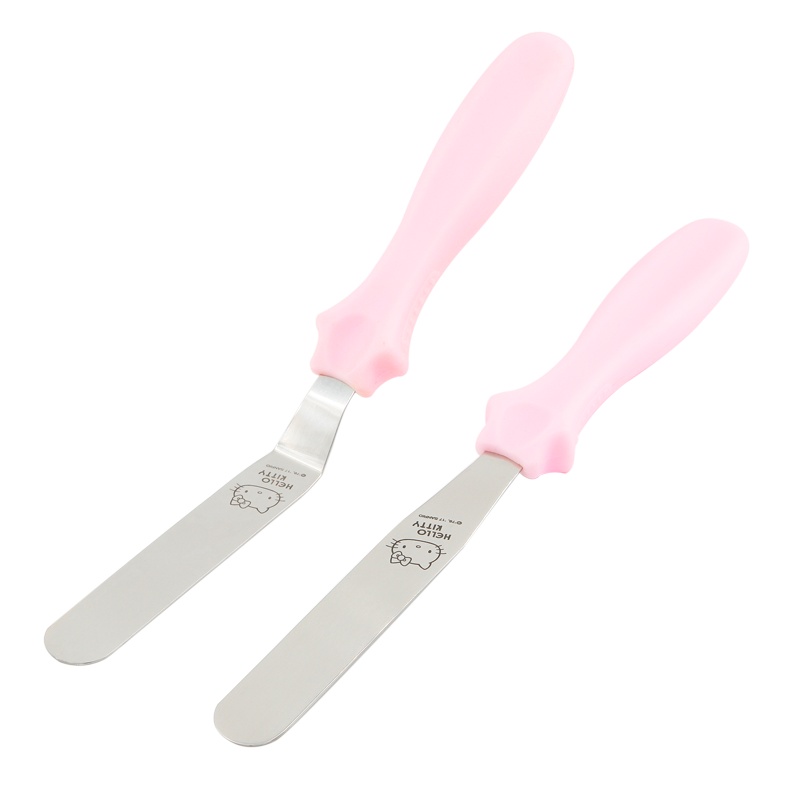 学厨HELLO KITTY(凯蒂猫)正版授权 烘焙工具 蛋糕模具抹刀 不锈钢 两件套 厨房工具 KT7015