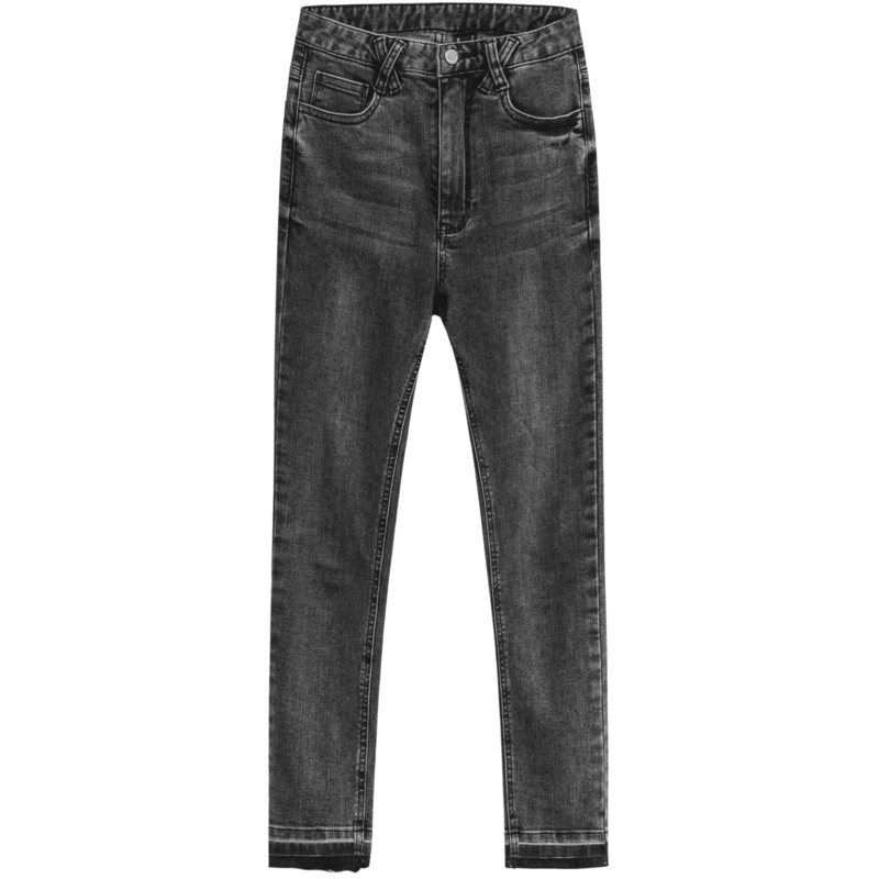 OtherMix橙IP联名高腰牛仔裤女2021年新款显瘦初春季铅笔小脚裤子