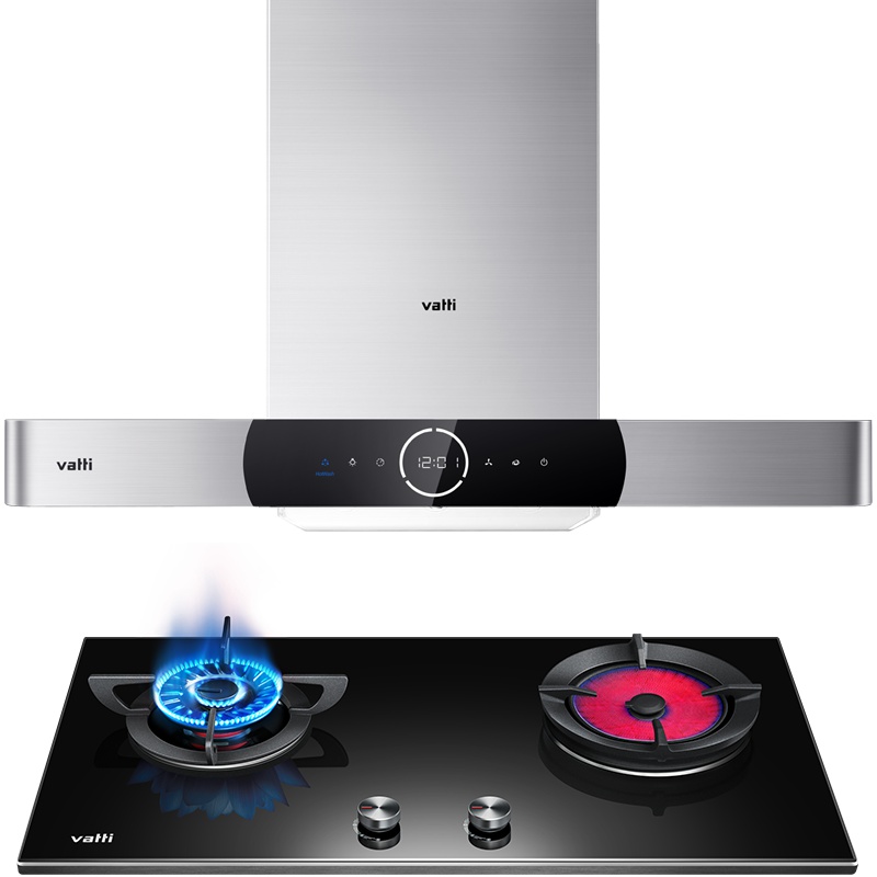华帝(vatti)i11092+i10046B 21立方大吸力欧式抽油烟机燃气灶具 烟灶套餐 自动洗分区烹饪妈妈灶天然气