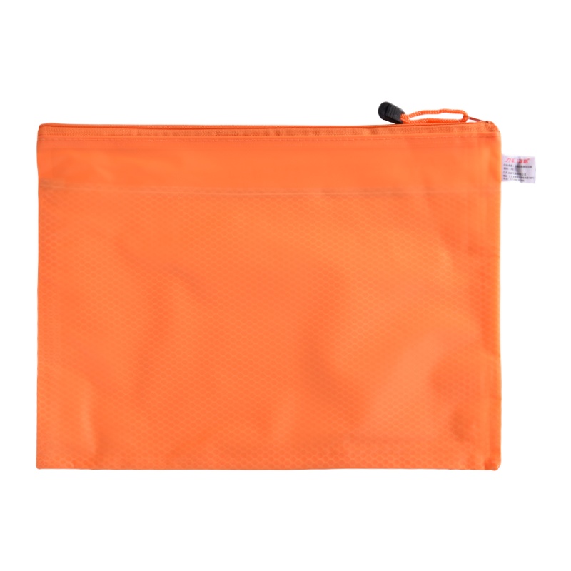 正彩(ZNCI)1402夹网双层拉链文件袋A4帆布袋网纱拉边袋学生试卷作业收纳袋 10个装