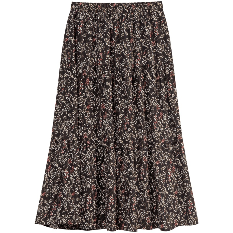 OtherMix碎花复古半身裙2021年新款春季印花百搭高腰显瘦a字裙子