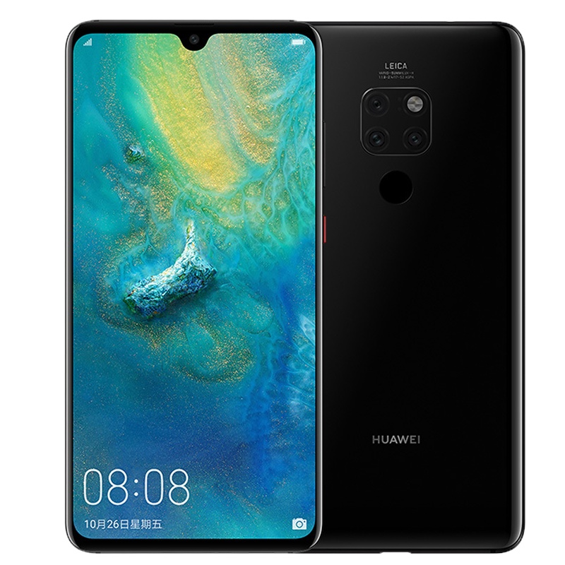 华为/HUAWEI Mate 20 亮黑色 6GB+128GB 麒麟980芯片全面屏徕卡三摄移动联通电信4G全网通手机