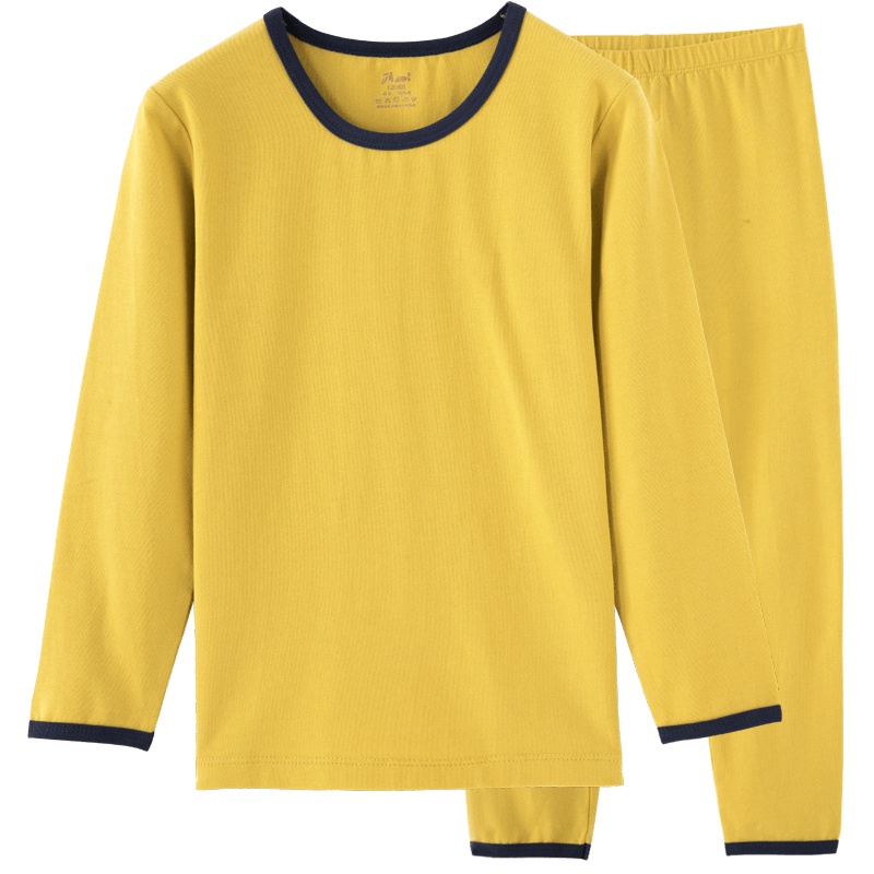 顶瓜瓜女童内衣套装儿童薄款秋衣秋裤中大男童睡衣棉氨春秋空调服