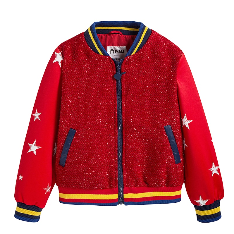 伊佳林女童时尚新潮系列夹克衫儿童酷炫棒球服