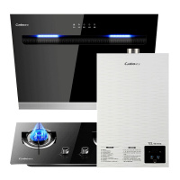 康宝(canbo) BE51+360B+1008FX（天然气）侧吸抽油烟机 强排式燃热水器 钢化玻璃猛火灶 烟灶热套装