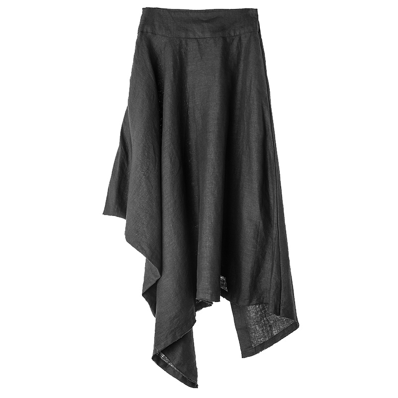 sdeer圣迪奥新款女装夏装圆环搭片不规则摆A版半身长裙