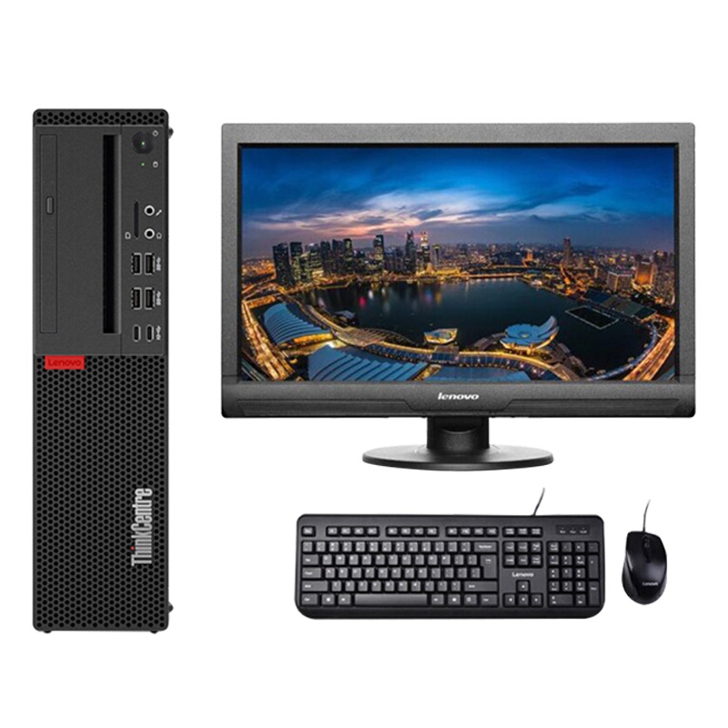联想ThinkCentre M910S-ST 商用台式电脑(i5-6500 4GB 500GB DVD 集显 DOS)21.5英寸