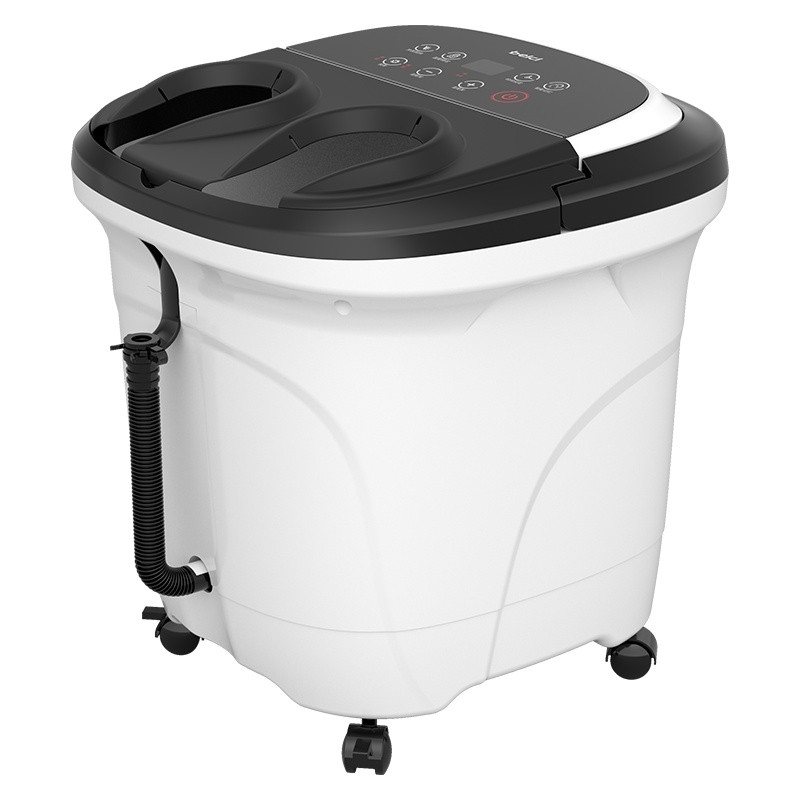 蓓慈(beici)足浴器BZ517C升级款熏蒸足浴盆冲浪加热环保PP材质洗脚盆滚轮按摩指压款漏电保护旗舰店泡脚桶