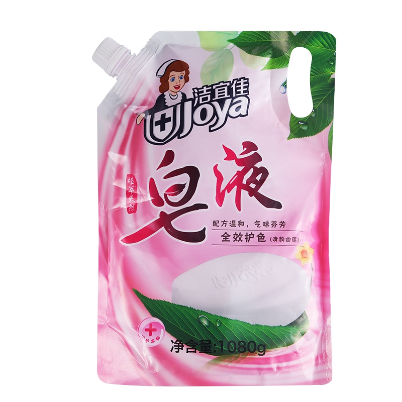 洁宜佳1080g袋装全效护色皂液