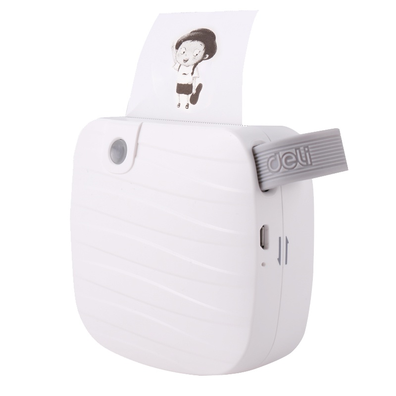 得力(deli)X1热敏打印机白色 小票据打印机 便签照片打印机 便携式打印机 办公用品