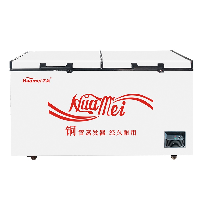 华美(Huamei)BC/BD-468升厨房商用保鲜设备 顶开门冰柜 冷藏冷冻转换 节能单温冰箱 家用商用卧式冷柜展示柜