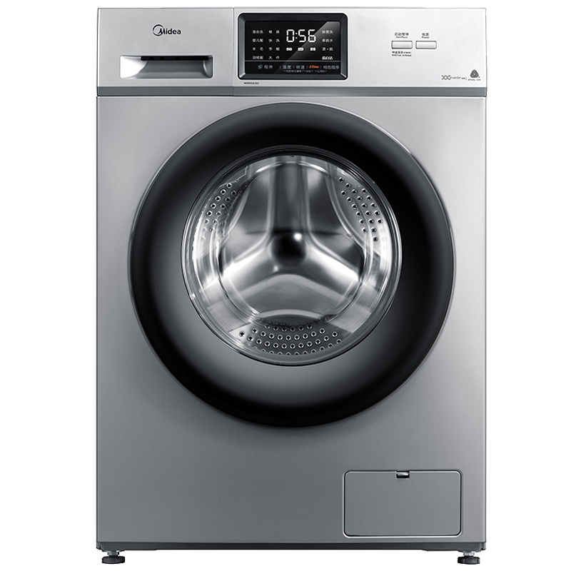 美的(Midea)滚筒洗衣机全自动 10公斤kg家用大容量巴氏除菌洗变频节能 MG100V31DS5