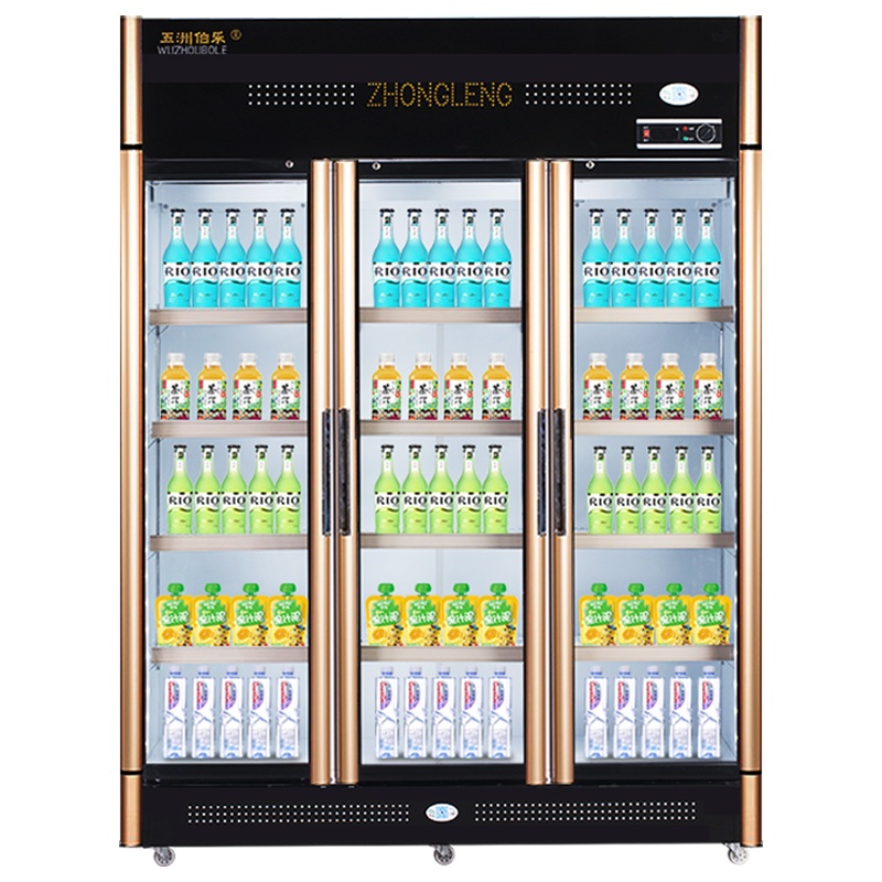 五洲伯乐(WUZHOUBOLE)LC-1088S 1050升 商用展示柜 冷藏饮料柜 风直冷 侧开门 陈列柜 点菜柜冷柜