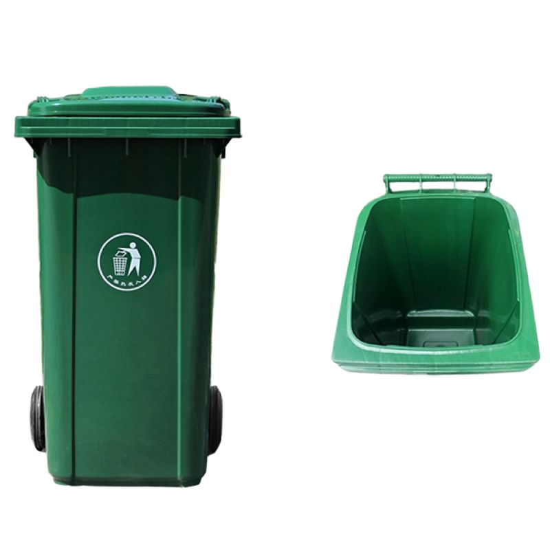 科力邦(Kelibang)KB1066 户外垃圾桶 大号 加厚 240L 脚踏 分类垃圾桶 带盖 绿色