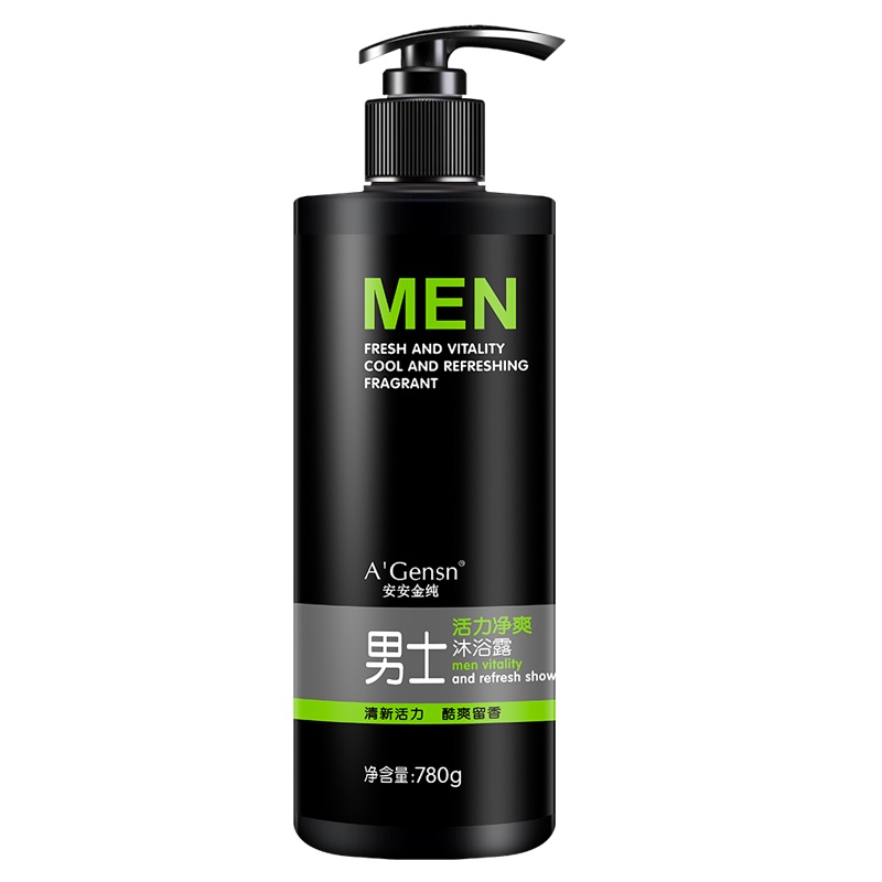 A’Gensn安安金纯 男士香氛沐浴露780g 古龙香水香体沫浴液乳持久留香 清爽控油男专用
