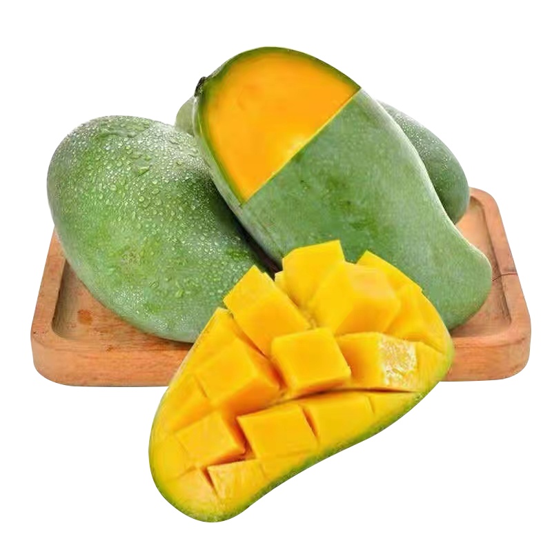 鲜贝达生鲜 广西百色桂七香芒9斤装小果精品礼盒（带箱9.5斤以上30个果左右）新鲜大青皮芒果 产地直发