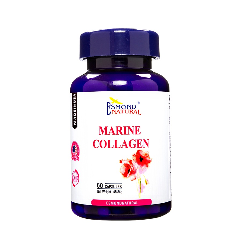 爱司盟(Esmond) 美国原装进口低聚肽粉复合胶囊60粒/瓶 深海鱼蛋白补水淡斑女性美白丸 膳食营养补充45.84g