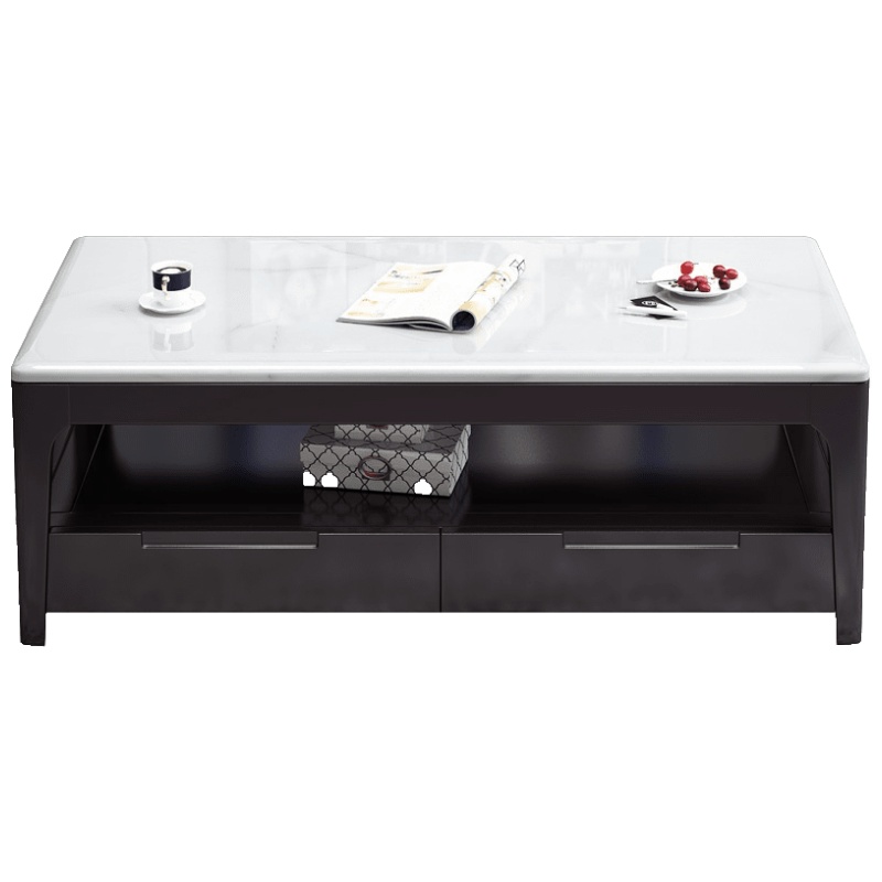 大理石茶几小户型客厅北欧茶几现代简约沙发边几小茶桌实木茶几欧因