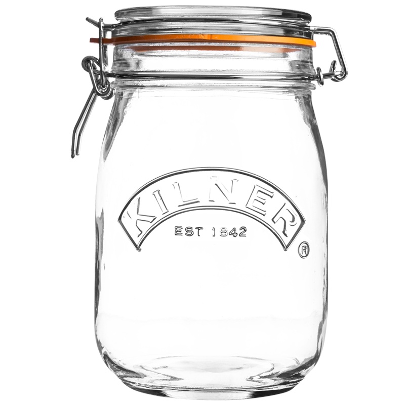 英国Kilner玻璃密封罐腌制泡菜杂粮储物罐密封瓶子泡酒罐子食品级约克系列350ml单只装