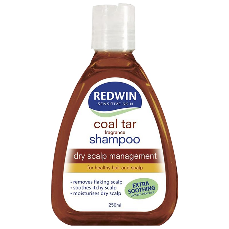 REDWIN煤焦油无硅油洗发水250ml/瓶装 澳洲原装进口 深层清洁去屑止痒保湿 适合正常/油性发质