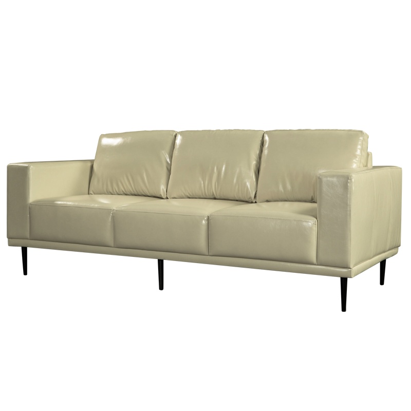 [红心家居]办公沙发现代简约办公室会客接待室三人位沙发