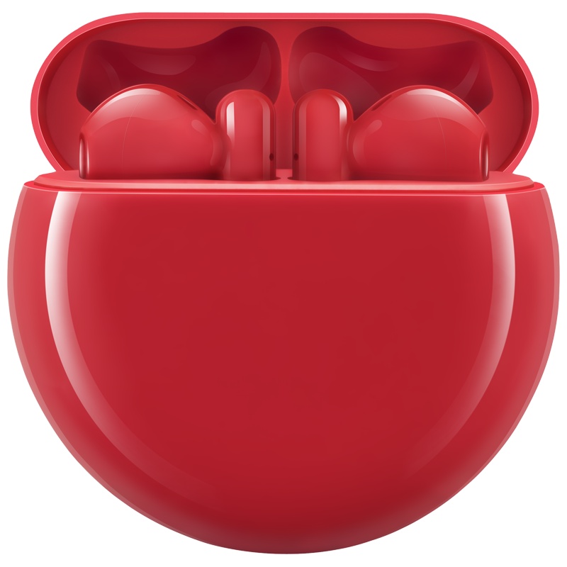 华为FreeBuds3无线蓝牙耳机 真无线双耳运动跑步车载语音拨号迷你蓝牙耳机 密语红 无线充版