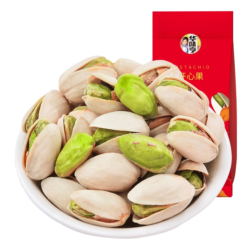 华味亨 开心果150g/袋 自然本色无漂白原味开心果大颗粒